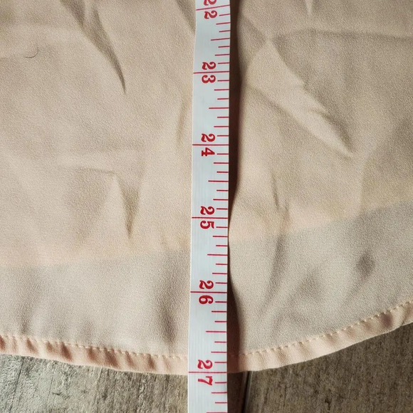 Spense Light Pink Peach Sheer V-Neck Blouse Women's Size Small EUC - Picture 15 of 15